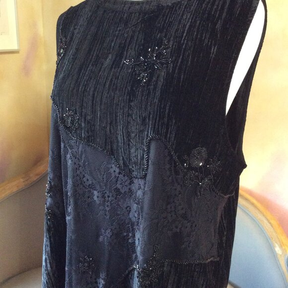 Topshop beaded velvet shift, worn once! - Picture 2 of 16